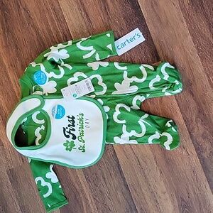 NEW! Newborn sleepers with Bib.